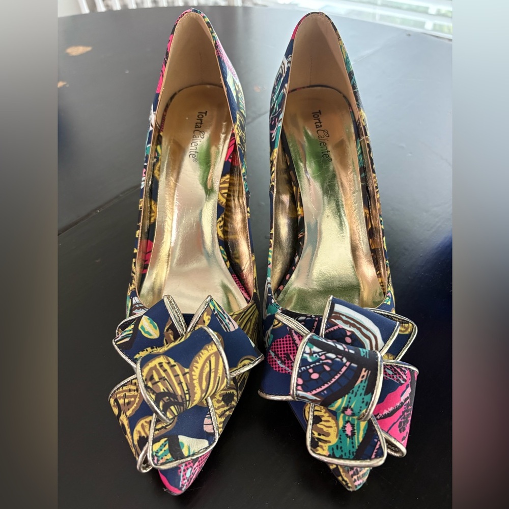 Multicolor Floral High Heel Stylish Pump